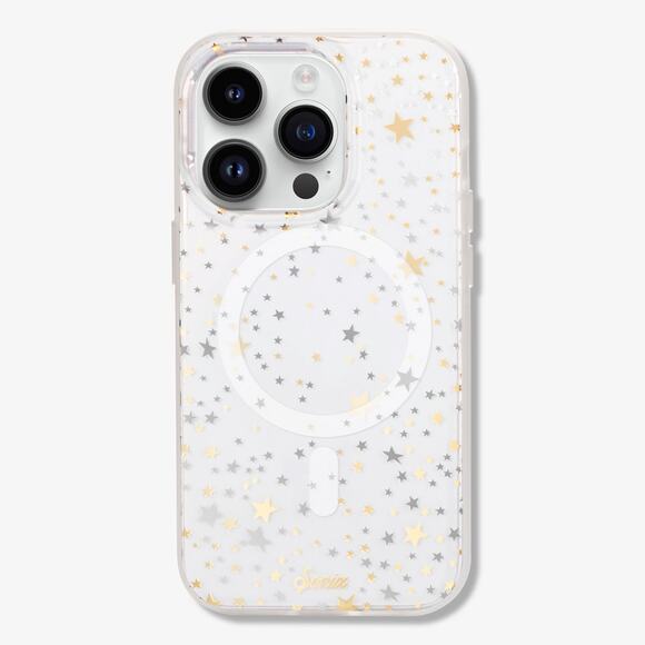 Sonix Clear Cosmic Stars for iPhone 13/14 Protective Case 10ft Drop Tested D18-2 - Picture 1 of 7